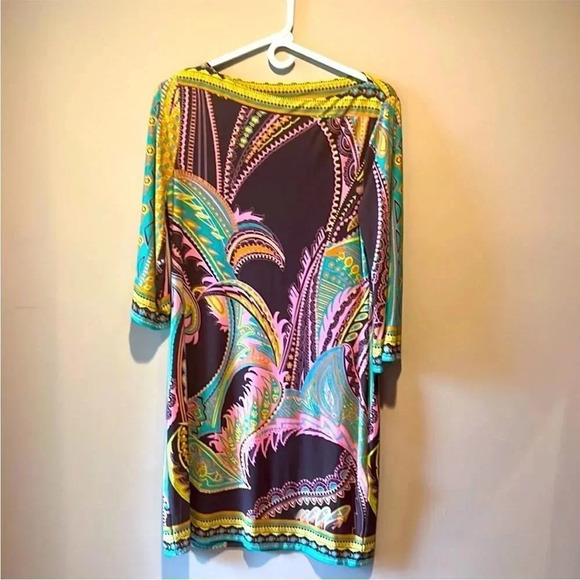 NEW Beige by ECI Size 6 Multicolor Boho Dress NWT - Picture 4 of 10